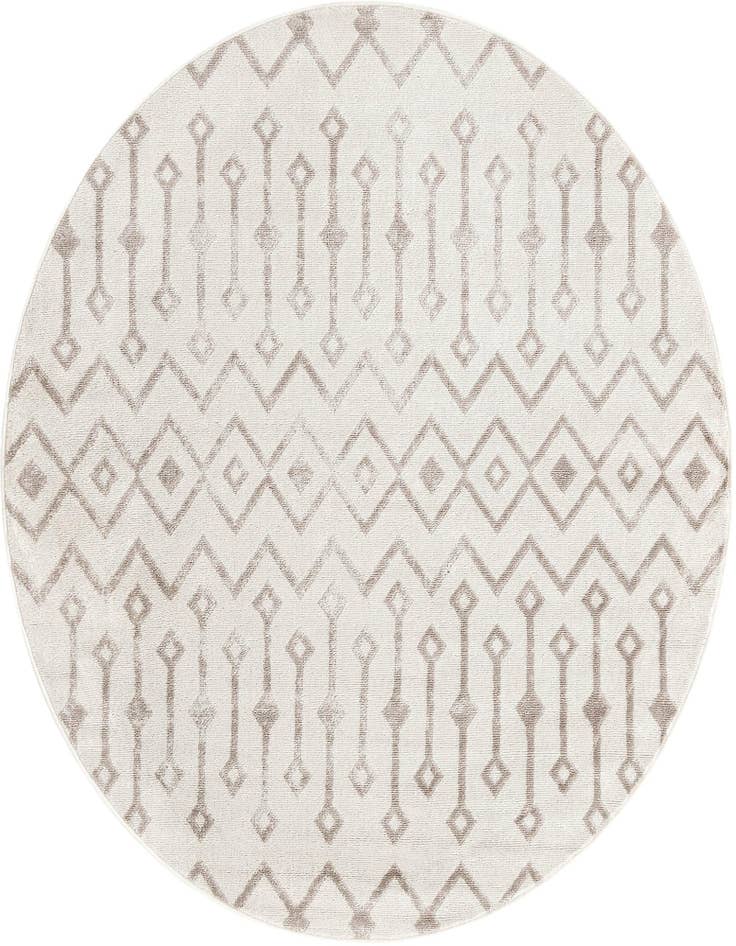 Detail image of 5' 3 x 5' 3 Bohemian Trellis Round Rug