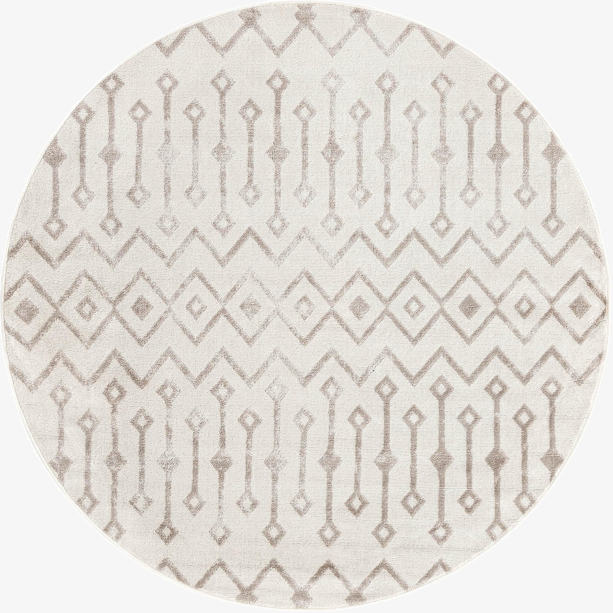 5' 3 x 5' 3 Bohemian Trellis Round Rug