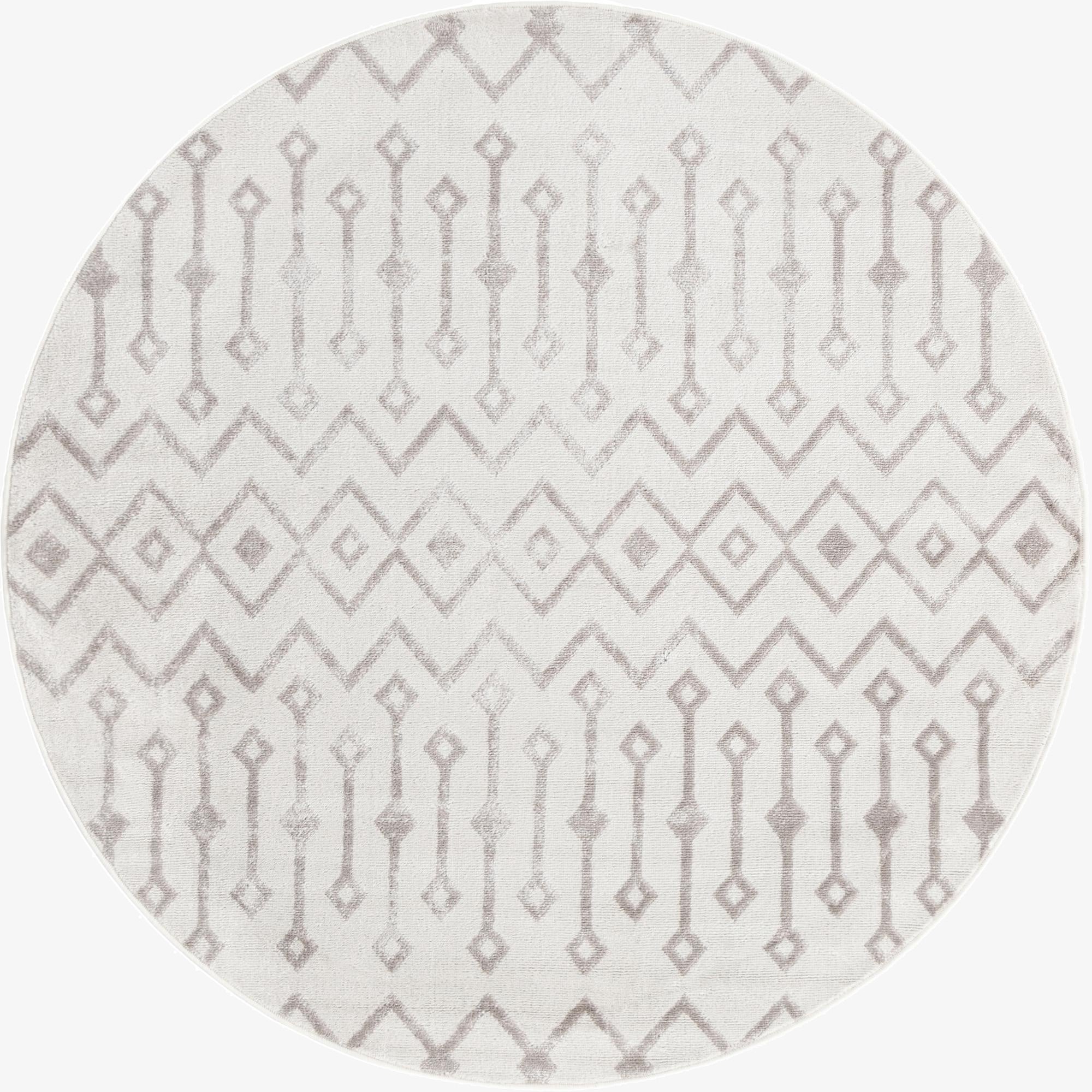 3' x 3' Bohemian Trellis Round Rug