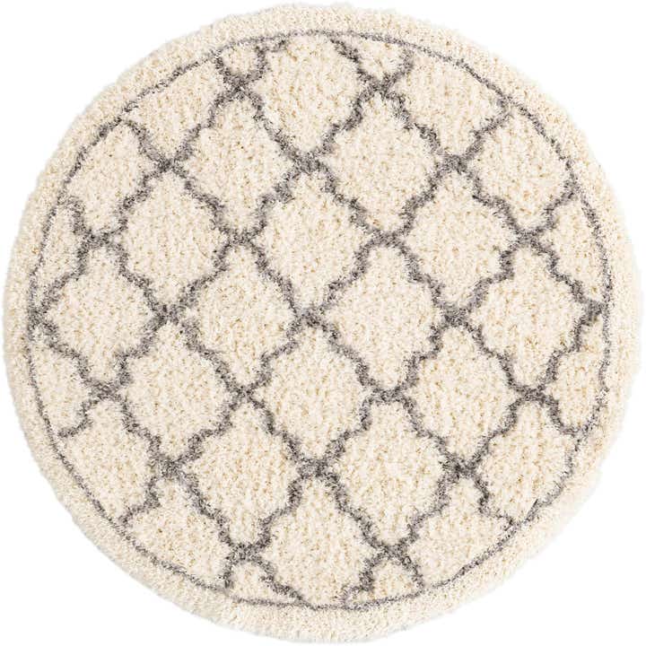 5' x 5' Infinity Shag Round Rug