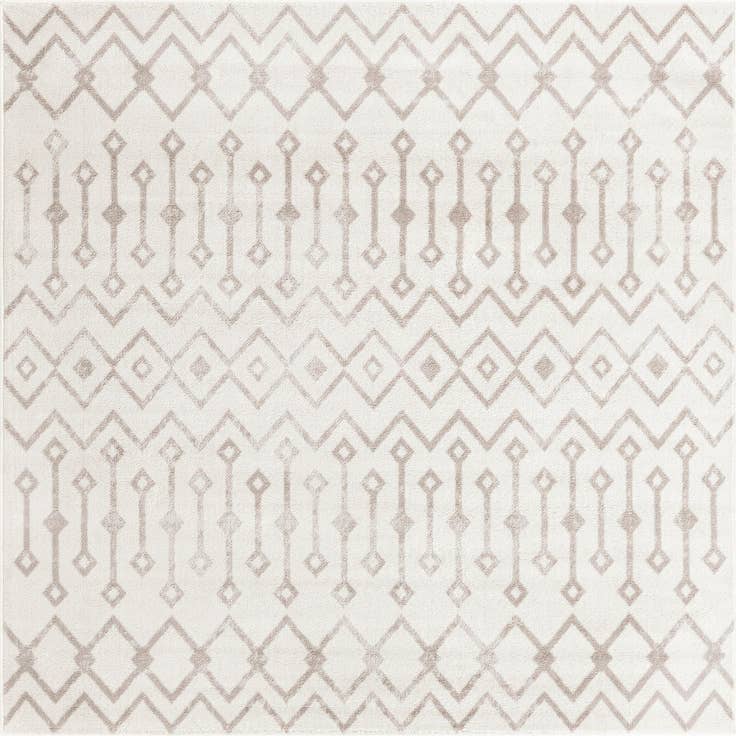 Detail image of 6' x 6' Bohemian Trellis Square Rug