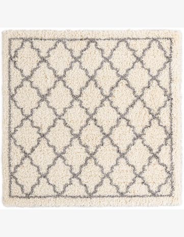 Pearl Infinity Shag Square Rug
