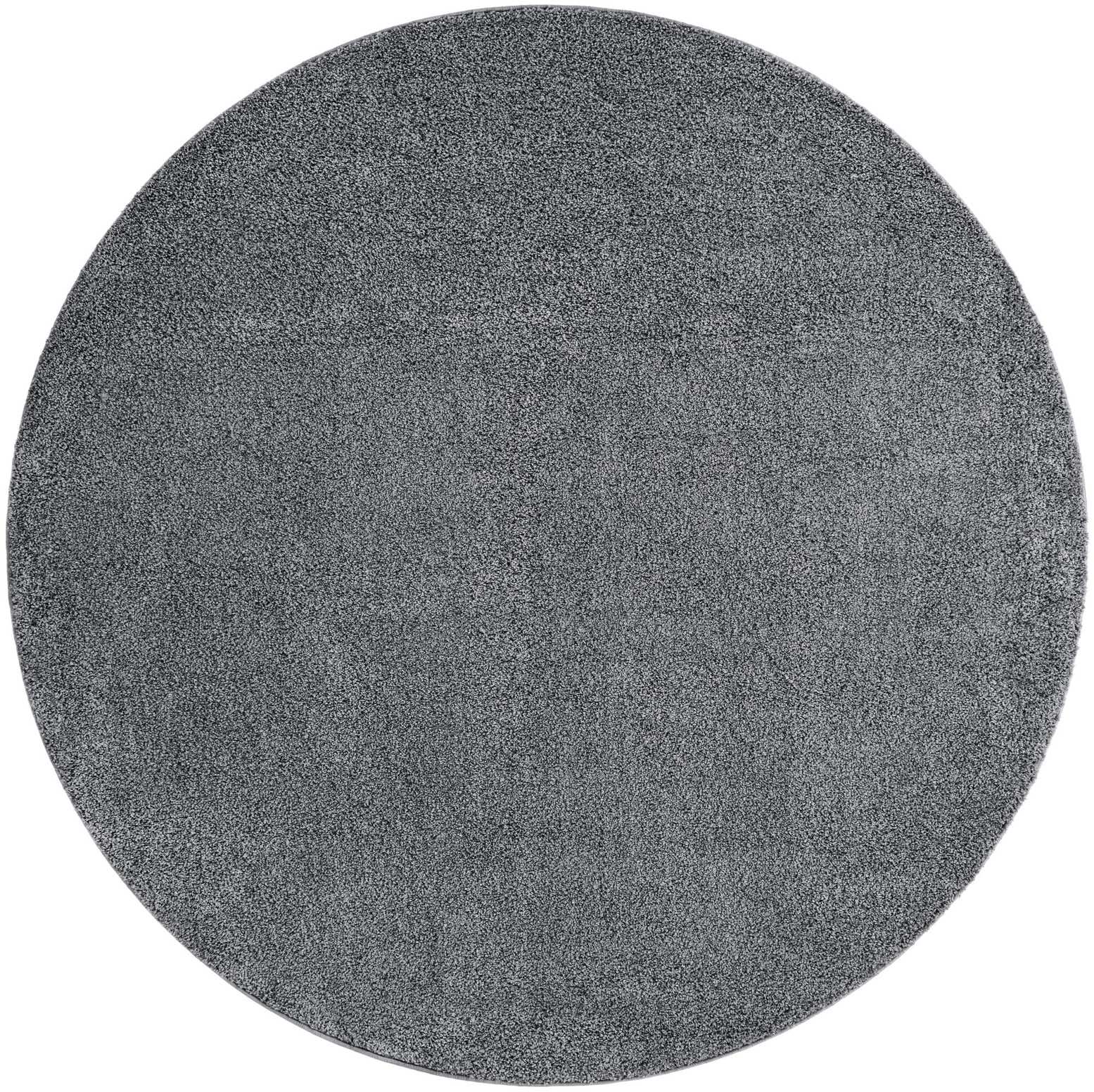 8' x 8' Soft Solid Shag Round Rug
