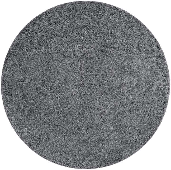 8' x 8' Soft Solid Shag Round Rug