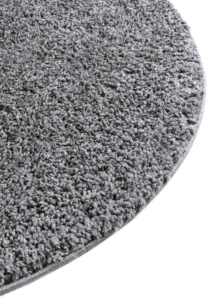 8' x 8' Soft Solid Shag Round Rug