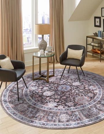 7' 10 x 7' 10 Yara Round Rug