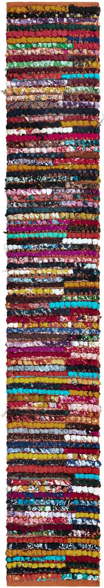 1' 2 x 8' Peoria · Striped Chindi Rug, multi