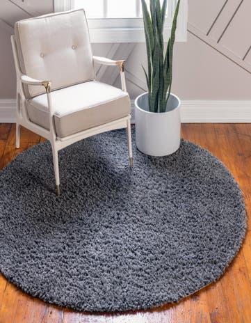 Peppercorn Zermatt Shag Round Rug