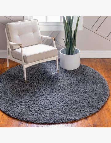 6' x 6' Zermatt Shag Round Rug