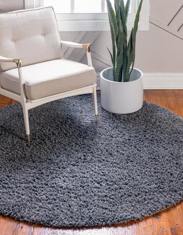 Peppercorn Zermatt Shag Round Rug