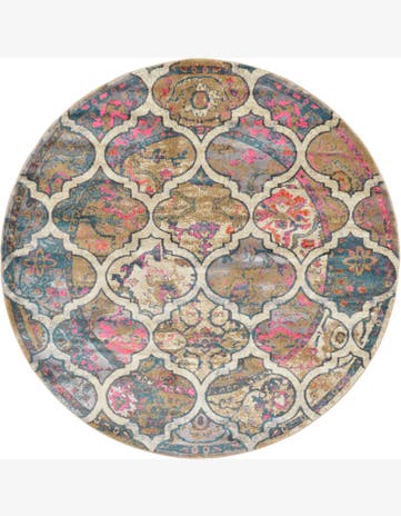 8' x 8' Percy · Lattice rug