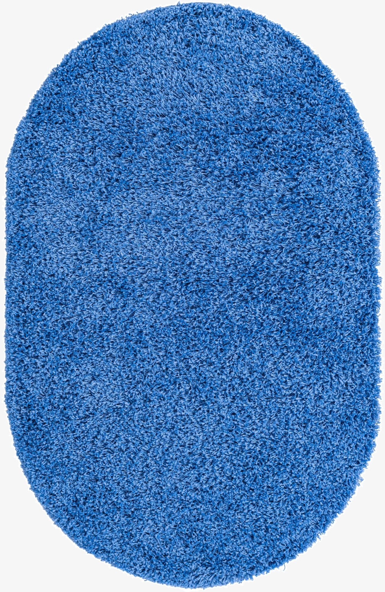 Primary image 3' x 5' 3 Solid Shag Oval Rug