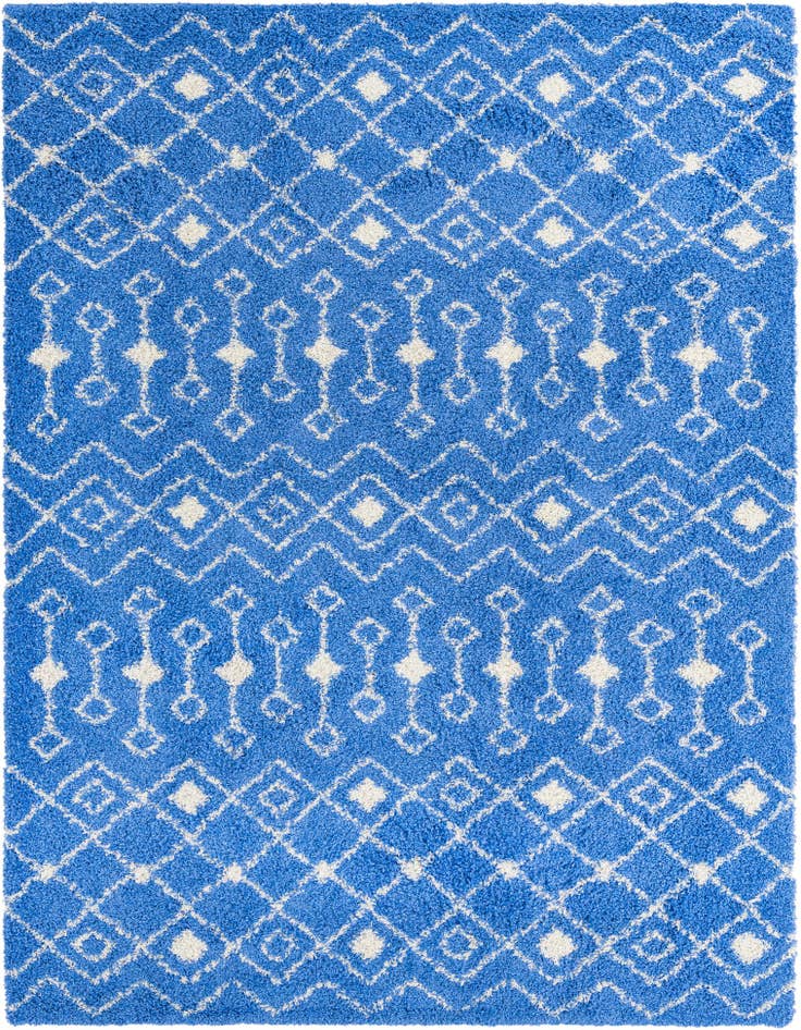 Detail image of 9' x 12' Moroccan Trellis Shag Rug