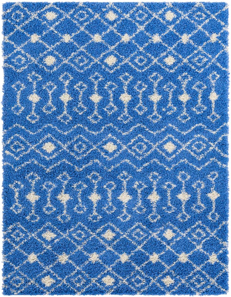Detail image of 6' x 9' Moroccan Trellis Shag Rug