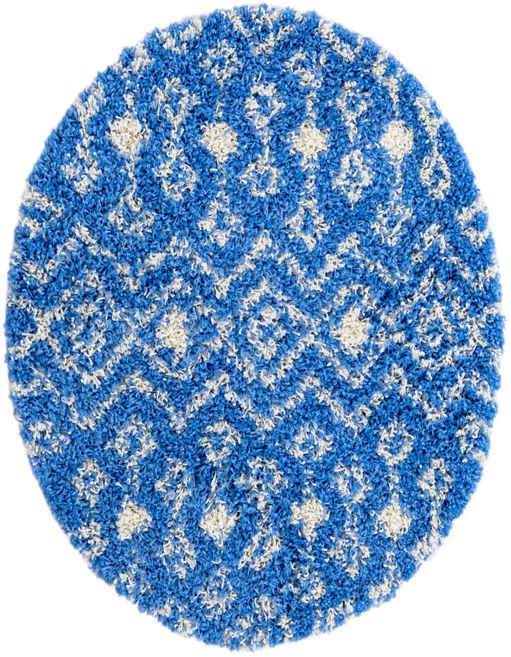 Detail image of 3' 3 x 3' 3 Moroccan Trellis Shag Round Rug