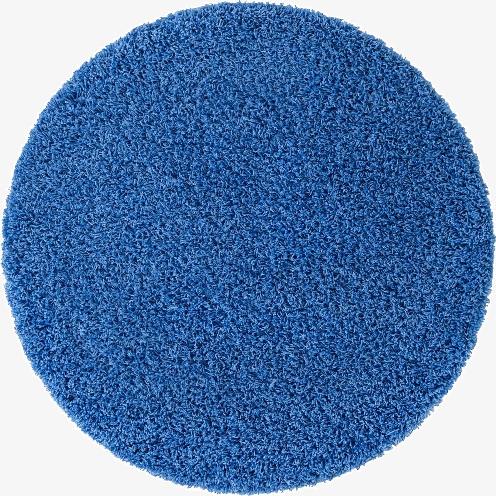 Primary image 4' x 4' Solid Shag Round Rug