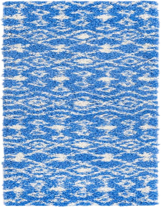 Detail image of 2' x 8' Moroccan Trellis Shag Runner Rug