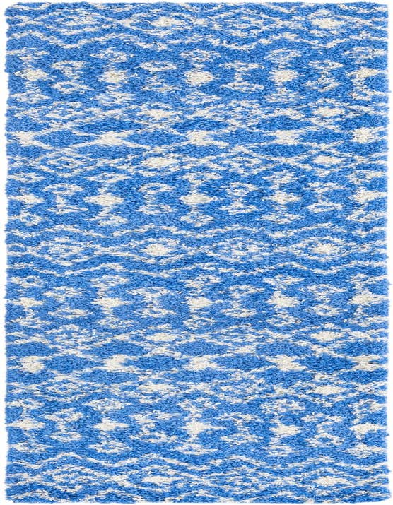 Detail image of 2' 7 x 10' Moroccan Trellis Shag Runner Rug