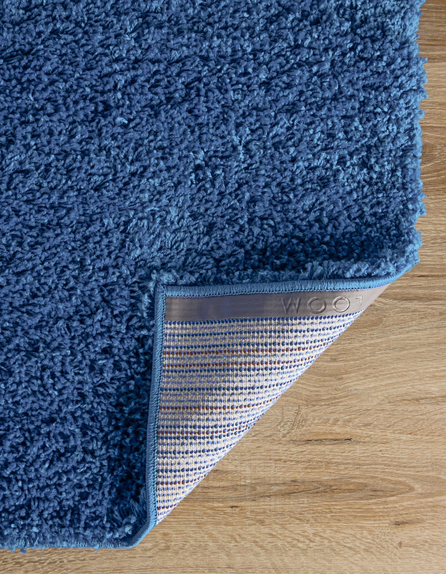 2' 7 x 10' Solid Shag Runner Rug