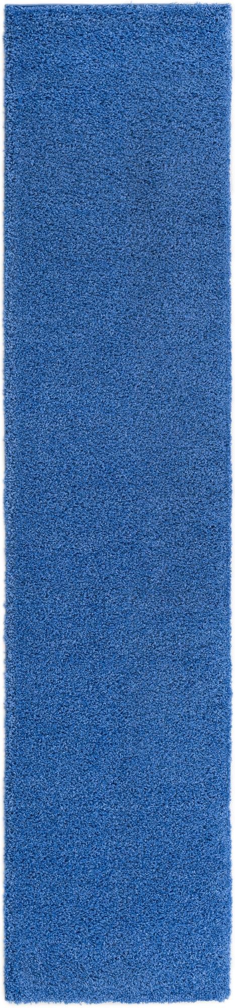 2' 7 x 12' Solid Shag Runner Rug