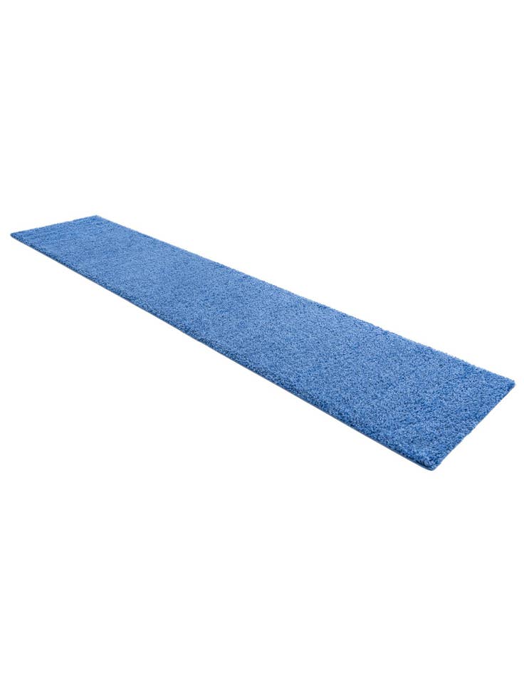 Detail image of 2' 7 x 12' Solid Shag Runner Rug