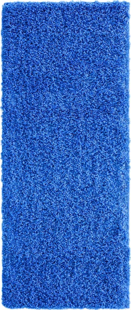 2' x 5' Solid Shag Runner Rug