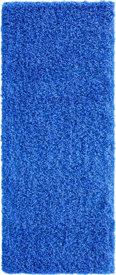 Detail image of 2' x 5' Solid Shag Runner Rug