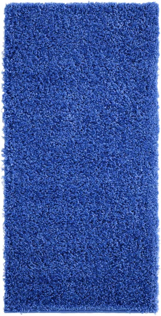 2' x 4' Solid Shag Runner Rug