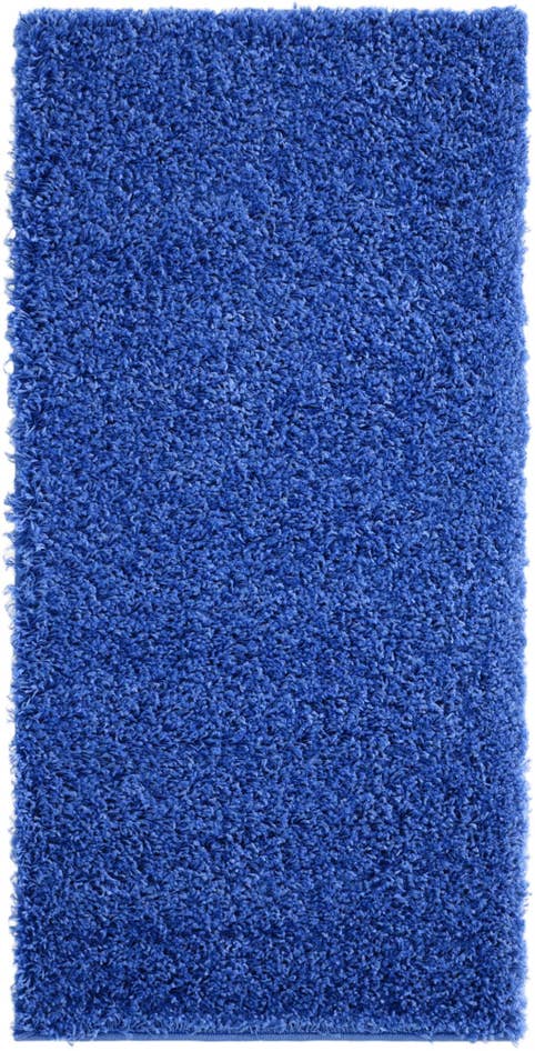Detail image of 2' x 4' Solid Shag Runner Rug