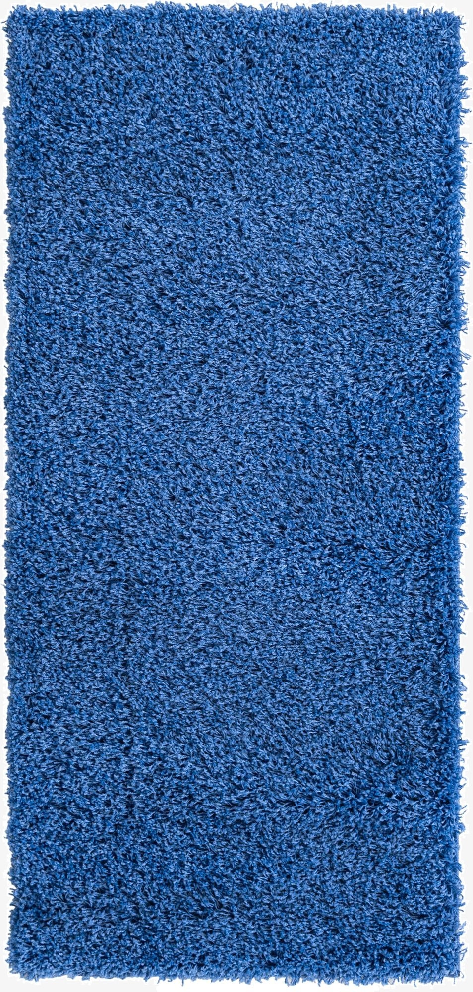 2' 6 x 5' 6 Solid Shag Runner Rug