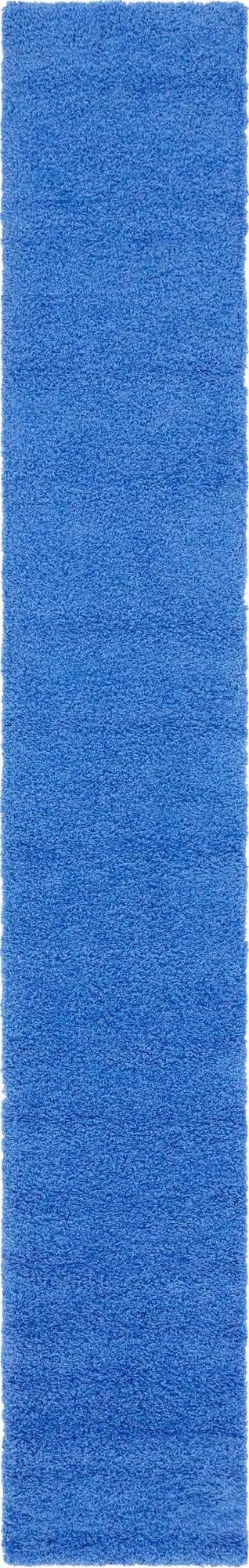 80cm x 500cm Solid Shag Runner Rug