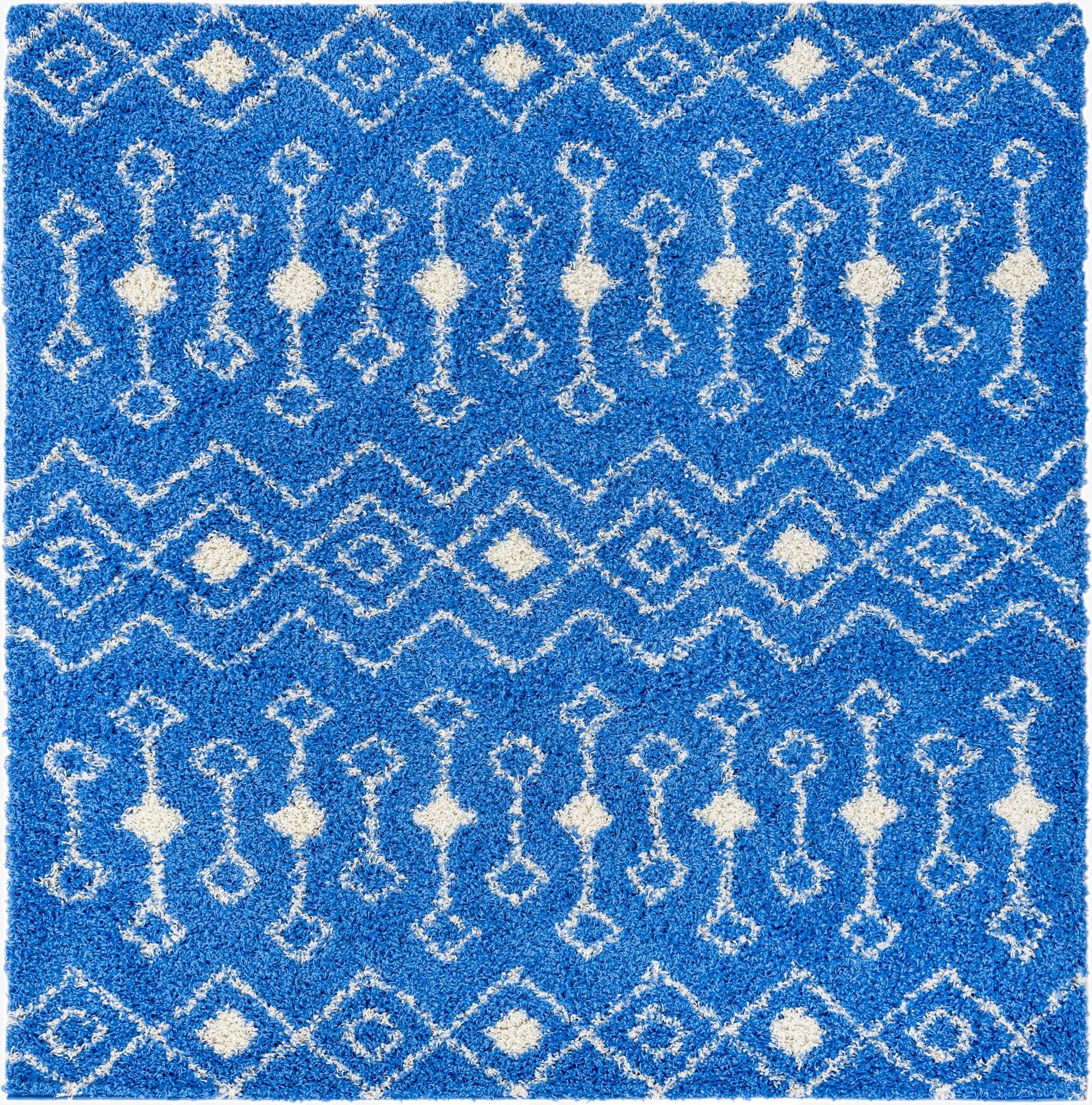 Primary image 7' 10 x 7' 10 Moroccan Trellis Shag Square Rug