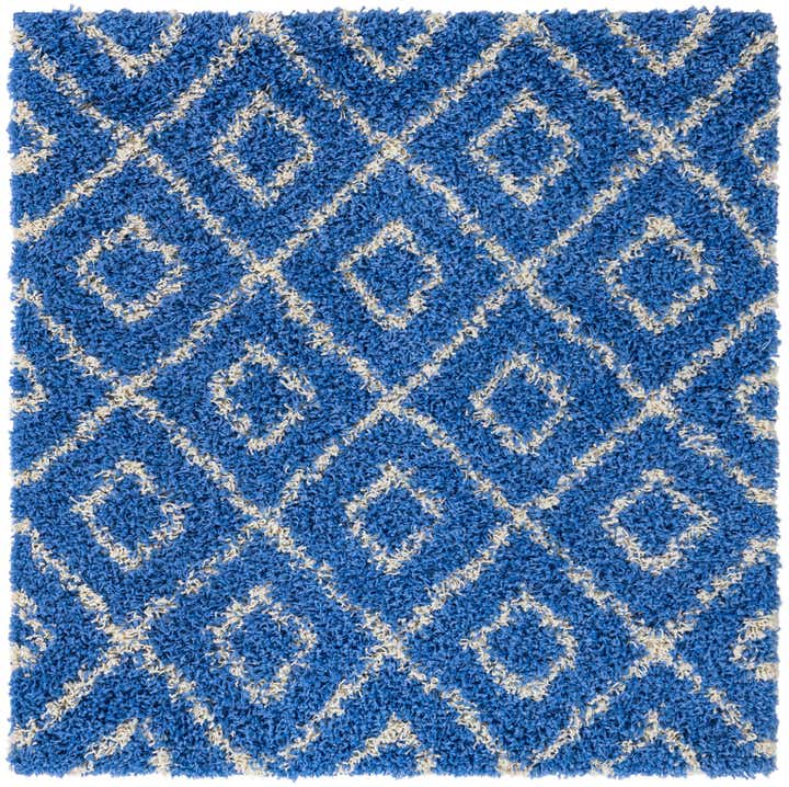 4' 1 x 4' 1 Lattice Shag Square Rug