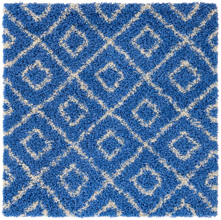 Detail image of 4' 1 x 4' 1 Lattice Shag Square Rug