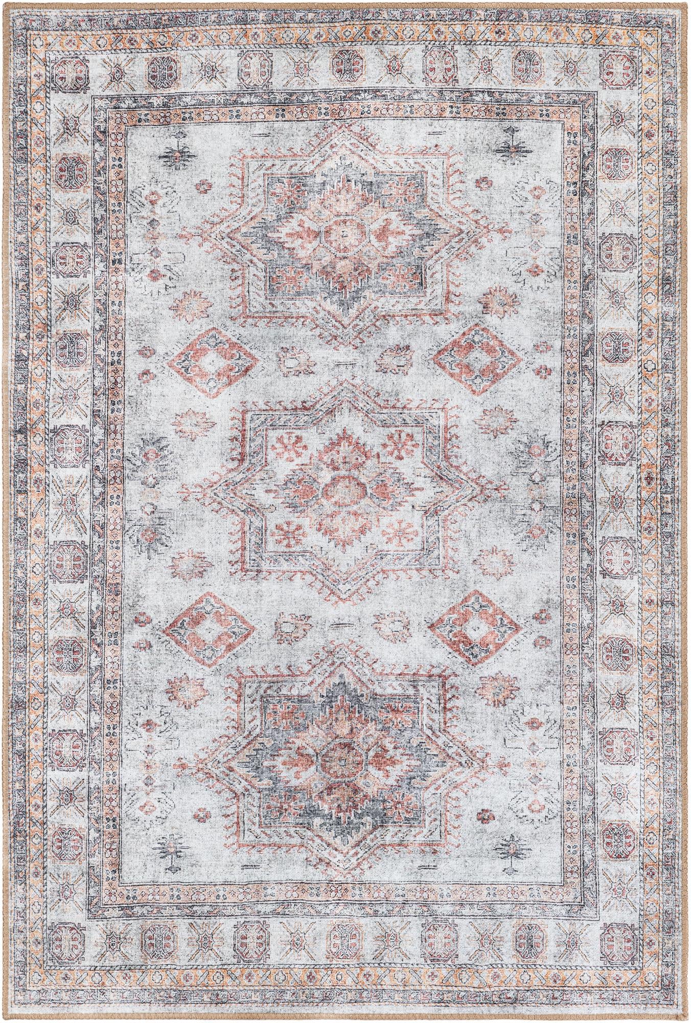 Pickett · Border Washable Rug, ivory