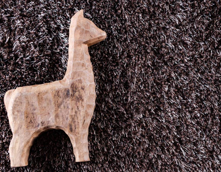 Detail image of 10' x 13' Luxe Solid Shag Rug