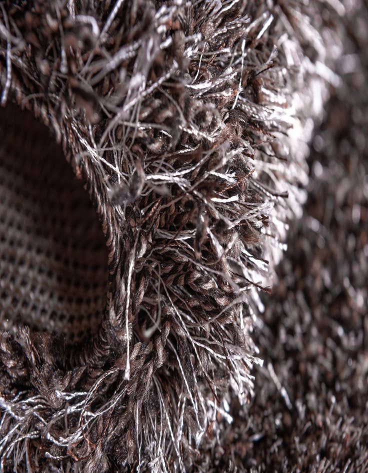 Detail image of 8' x 8' Luxe Solid Shag Round Rug