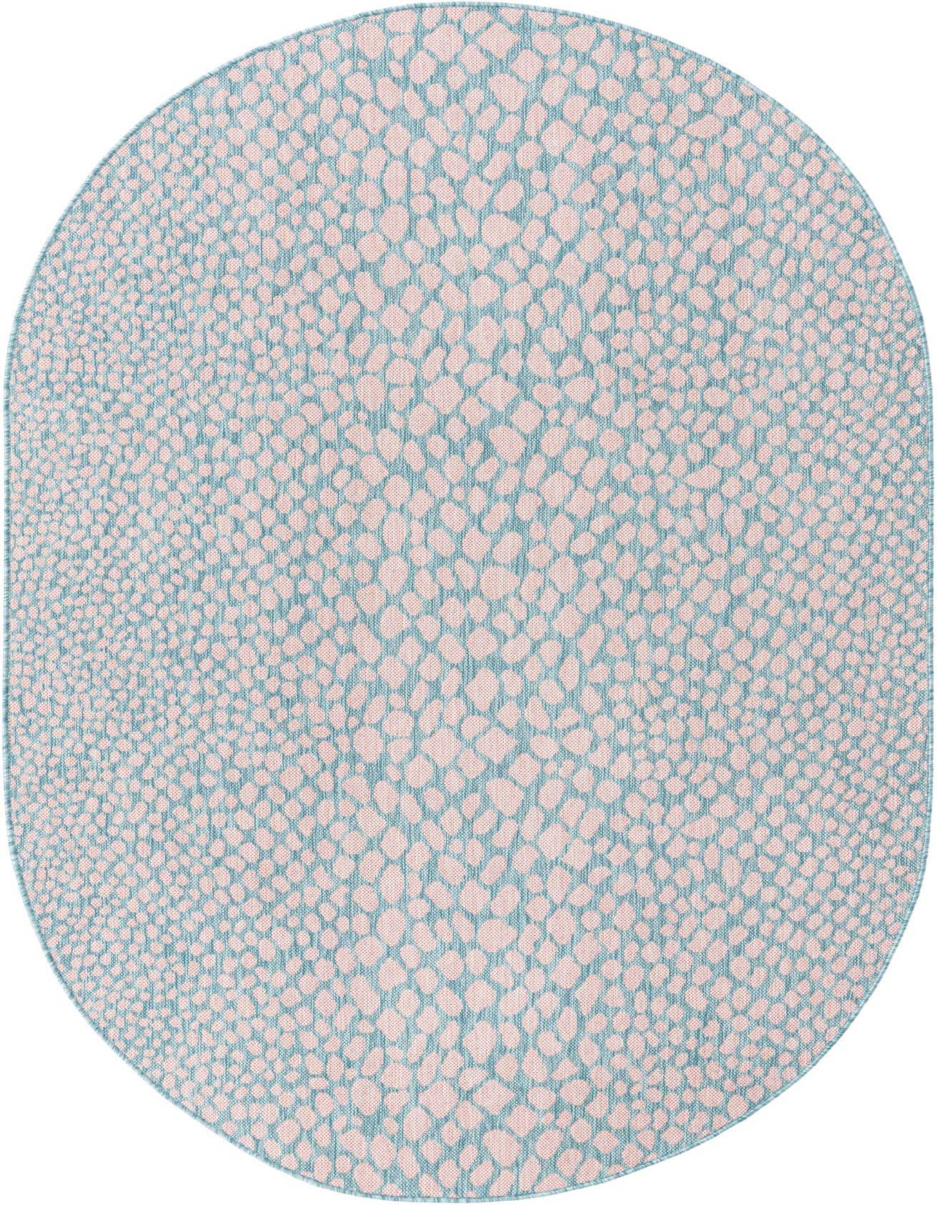 5' 3 x 8' Easy-Clean Jill Zarin Cape Town Indoor / Outdoor Oval Rug