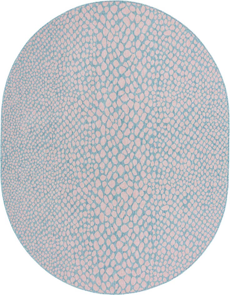 Detail image of 7' 10 x 10' Easy-Clean Jill Zarin Cape Town Indoor / Outdoor Oval Rug