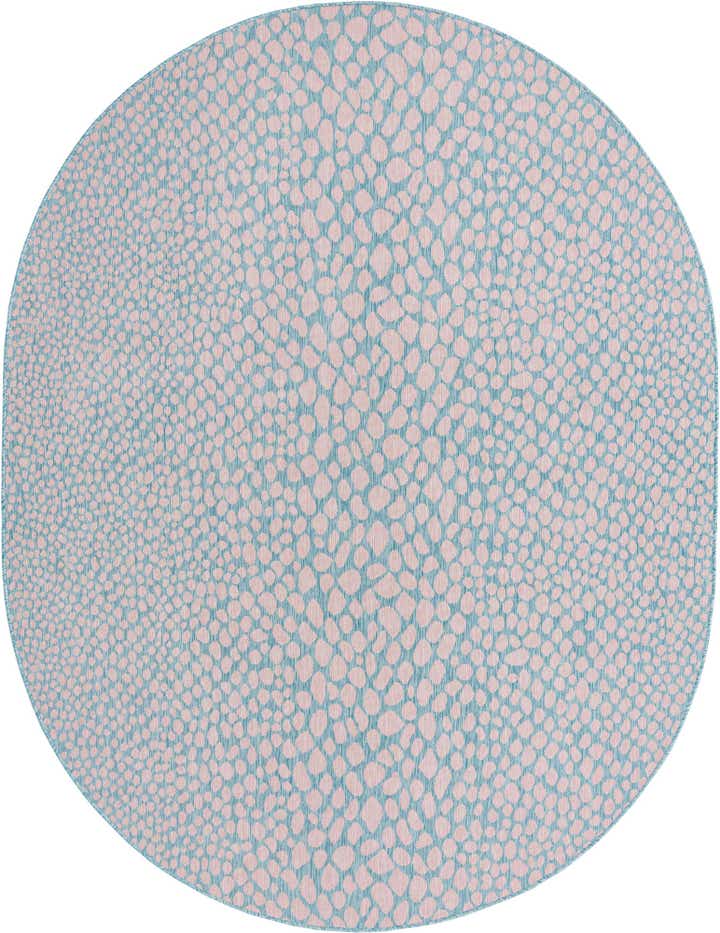 7' 10 x 10' Easy-Clean Jill Zarin Cape Town Indoor / Outdoor Oval Rug