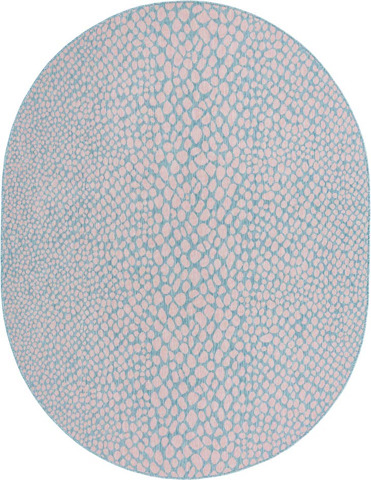Detail image of 7' 10 x 10' Easy-Clean Jill Zarin Cape Town Indoor / Outdoor Oval Rug