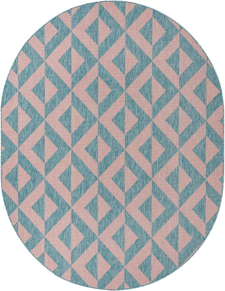 Detail image of 7' 10 x 10' Easy-Clean Jill Zarin Napa Indoor / Outdoor Oval Rug
