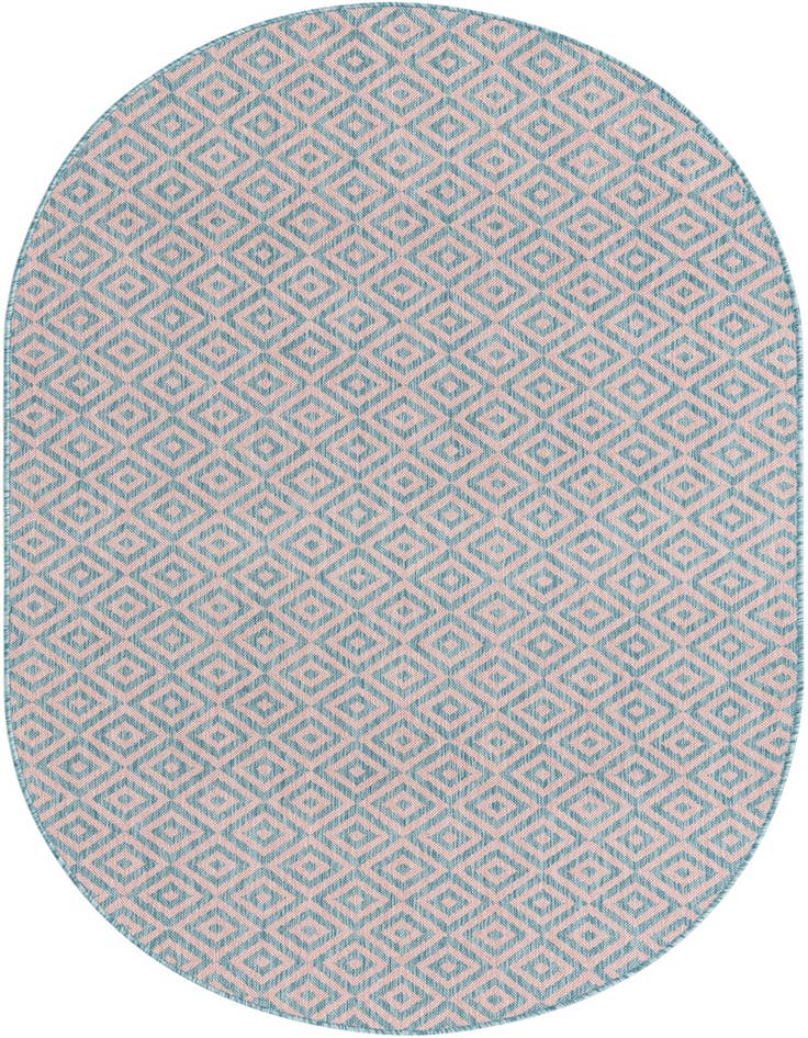 Detail image of 5' 3 x 8' Easy-Clean Jill Zarin Costa Rica Indoor / Outdoor Oval Rug