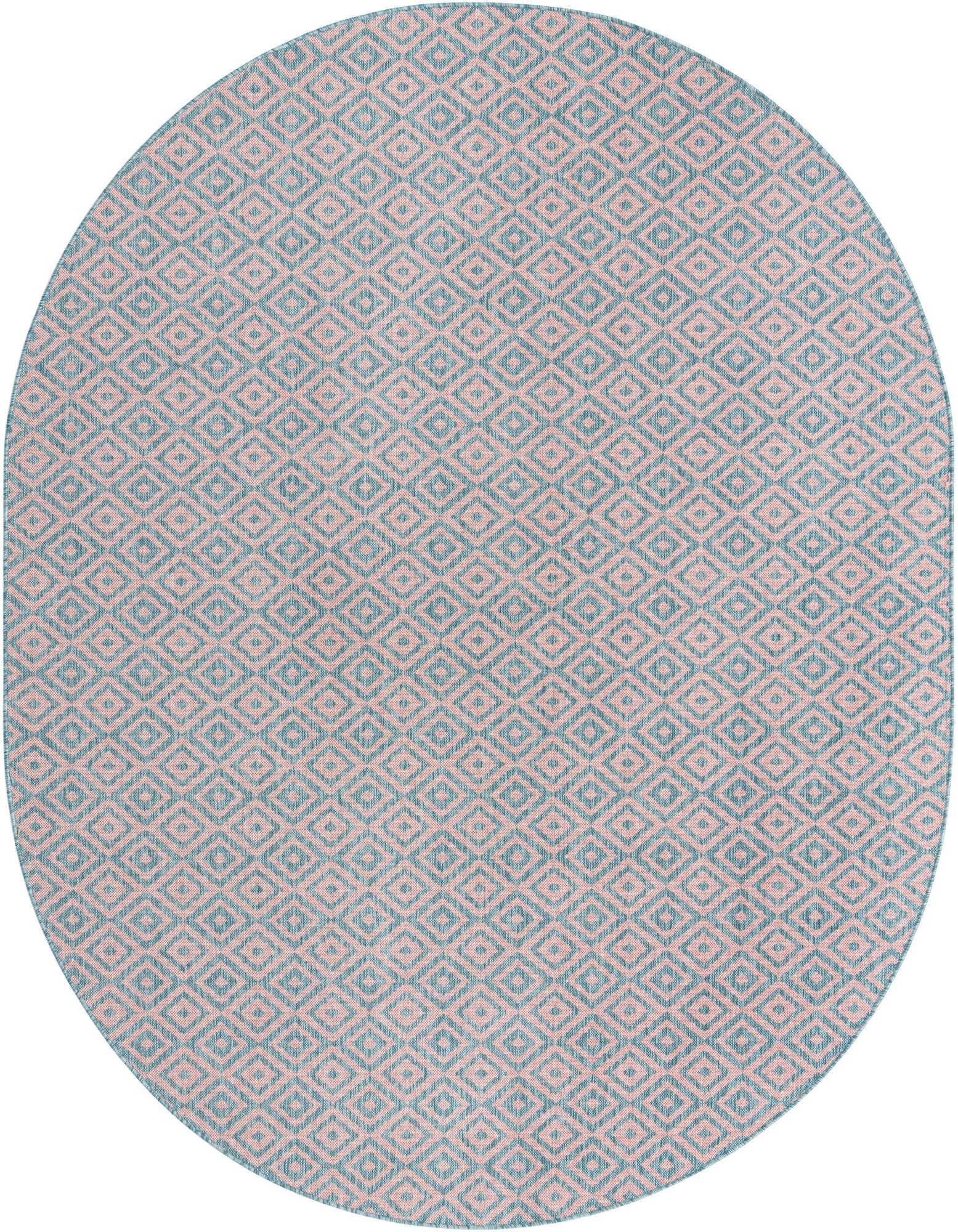 7' 10 x 10' Easy-Clean Jill Zarin Costa Rica Indoor / Outdoor Oval Rug