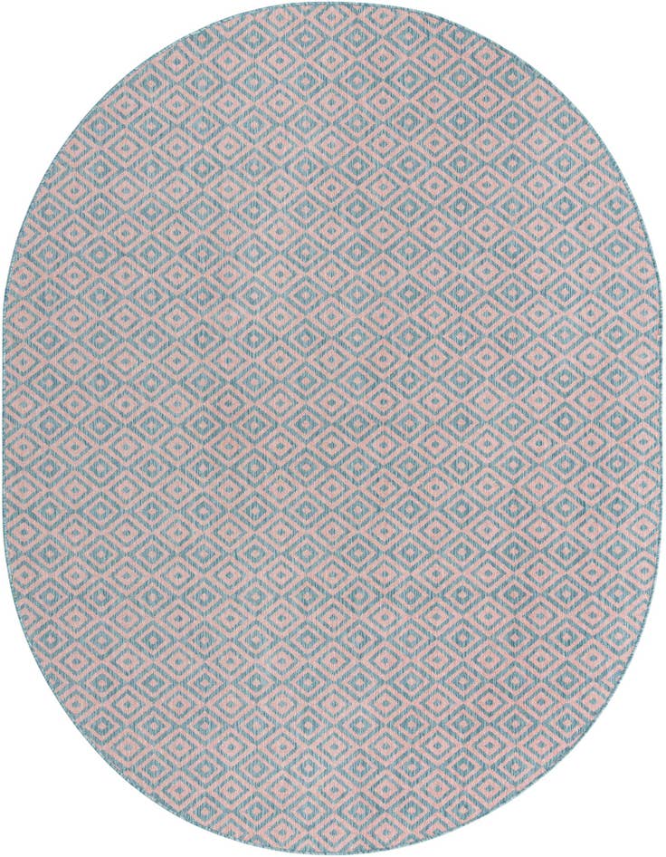 Detail image of 7' 10 x 10' Easy-Clean Jill Zarin Costa Rica Indoor / Outdoor Oval Rug
