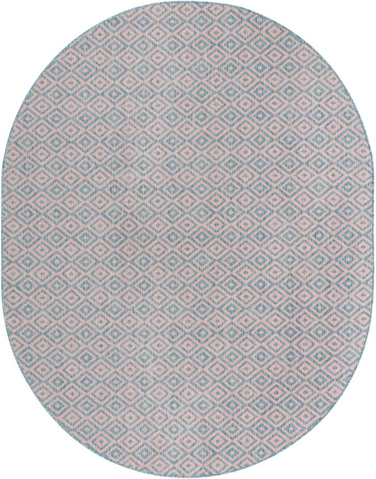 Detail image of 7' 10 x 10' Easy-Clean Jill Zarin Costa Rica Indoor / Outdoor Oval Rug