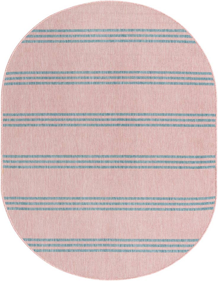 Detail image of 5' 3 x 8' Easy-Clean Jill Zarin Anguilla Indoor / Outdoor Oval Rug