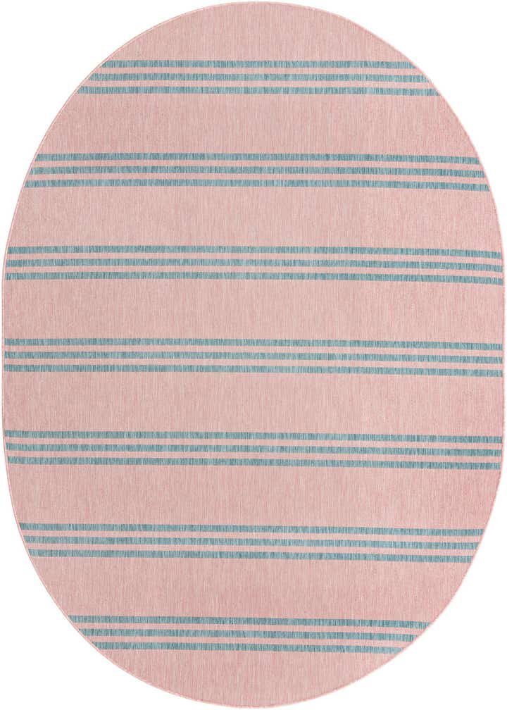 7' 10 x 10' Easy-Clean Jill Zarin Anguilla Indoor / Outdoor Oval Rug