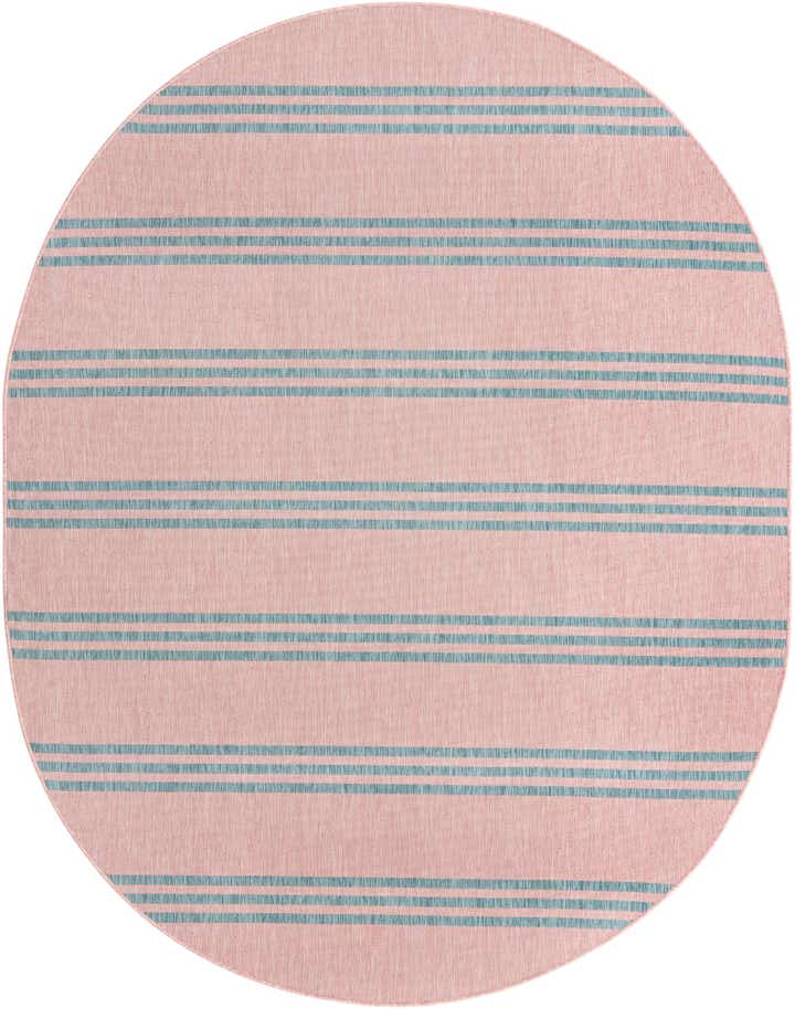 7' 10 x 10' Easy-Clean Jill Zarin Anguilla Indoor / Outdoor Oval Rug