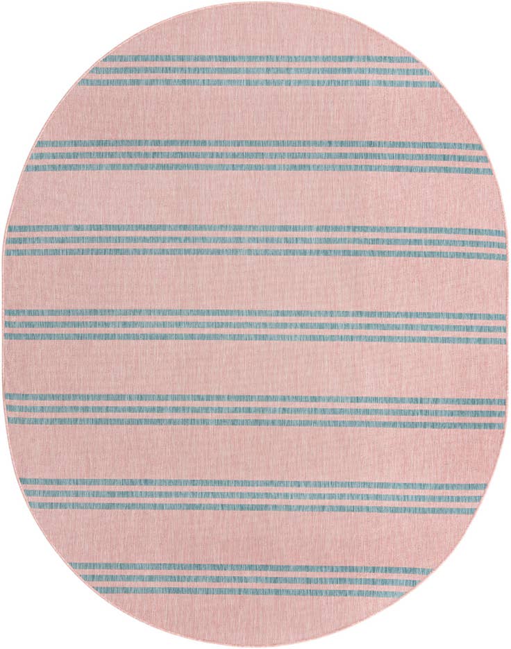 Detail image of 7' 10 x 10' Easy-Clean Jill Zarin Anguilla Indoor / Outdoor Oval Rug